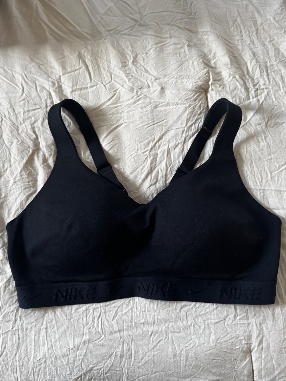 Nike Black Wireless Support Sports Bra